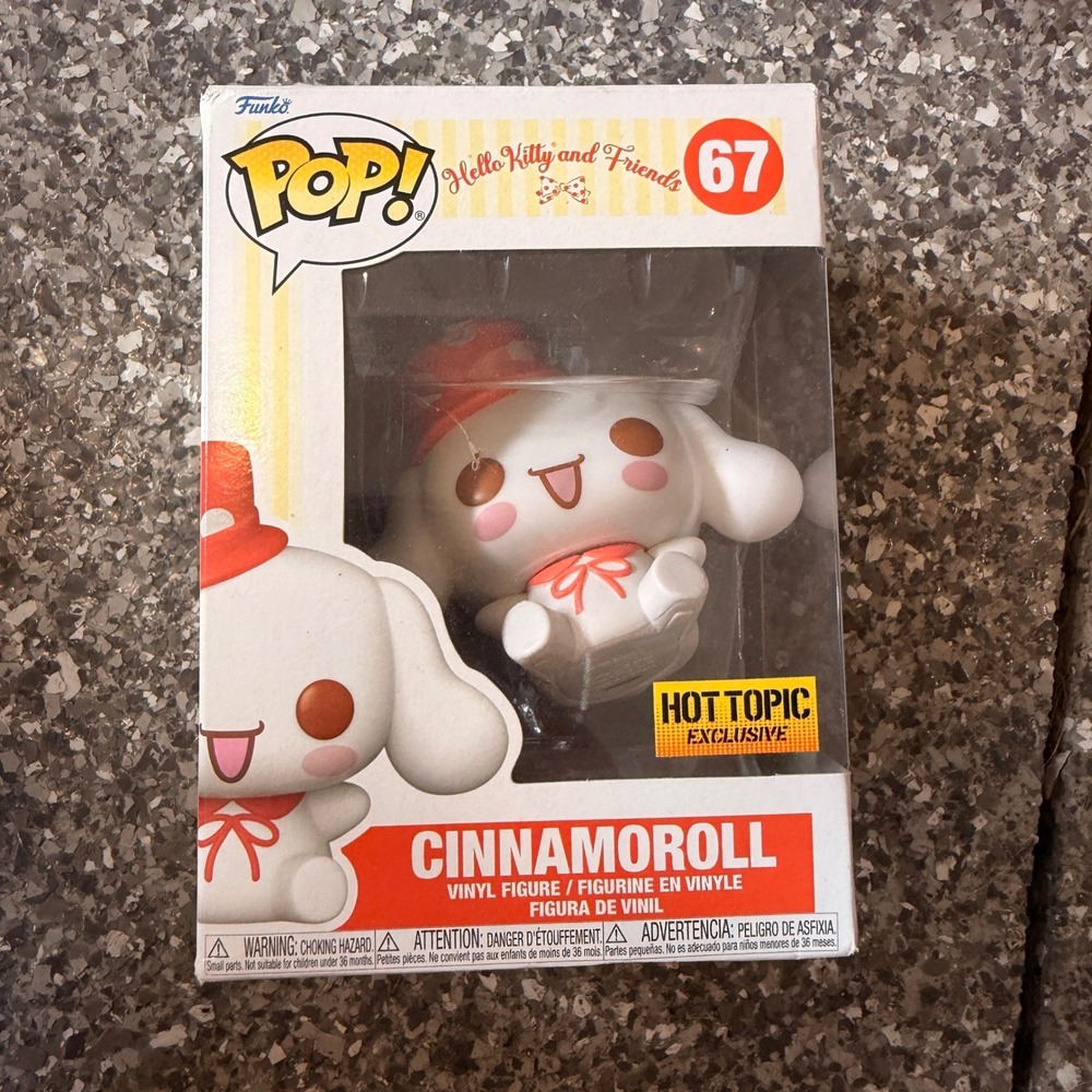 Funko Pop Hello Kitty Cinnamoroll 67 Hot Topic Exclusive Vinyl Figure New